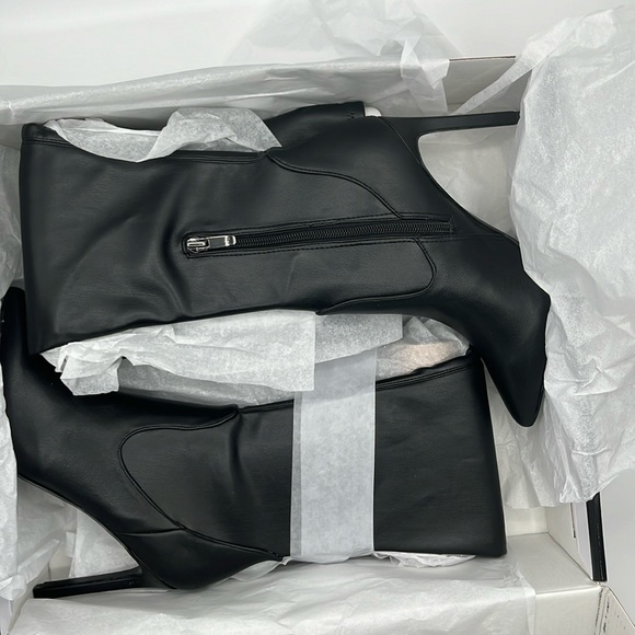 Nine West Womens Tacy 3 Faux leather Over-The-Knee Boots - Picture 4 of 6